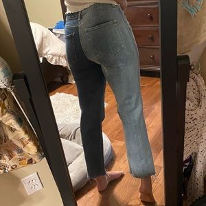 Two tone jeans